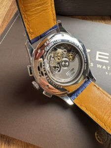 Zenith El Primero Grand Class Open, Chronograph, Power Reserve, full set, 2015, 44 mm