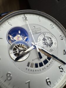 Zenith El Primero Grand Class Open, Chronograph, Power Reserve, full set, 2015, 44 mm