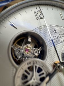 Zenith El Primero Grand Class Open, Chronograph, Power Reserve, full set, 2015, 44 mm