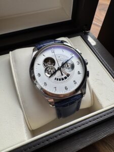 Zenith El Primero Grand Class Open, Chronograph, Power Reserve, full set, 2015, 44 mm