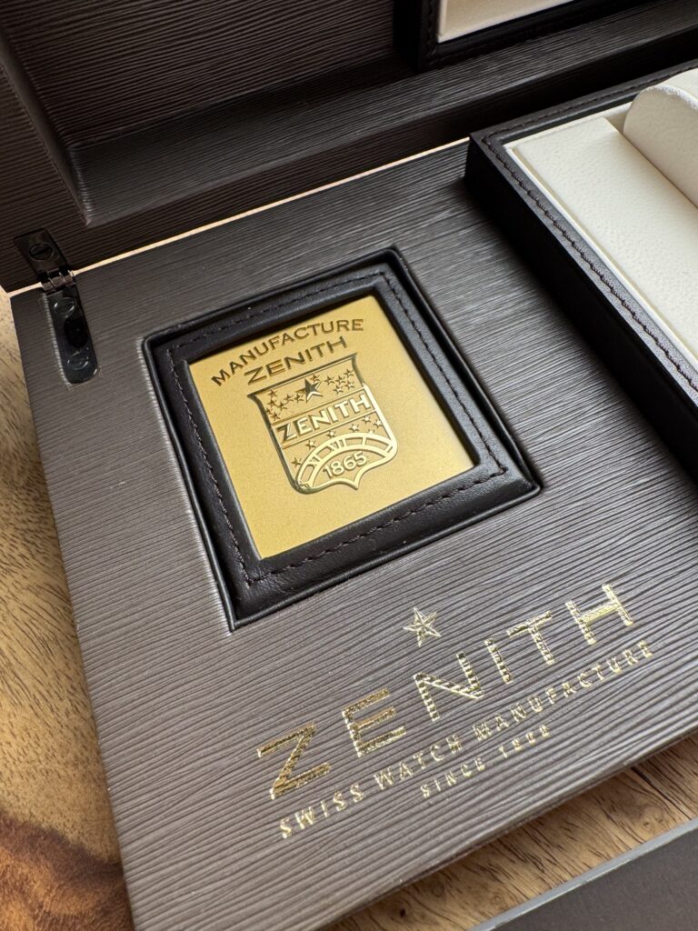 Zenith El Primero Grand Class Open, Chronograph, Power Reserve, full set, 2015, 44 mm