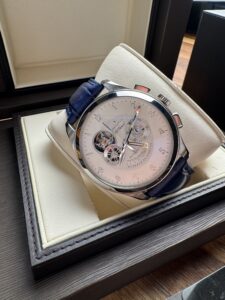 Zenith El Primero Grand Class Open, Chronograph, Power Reserve, full set, 2015, 44 mm