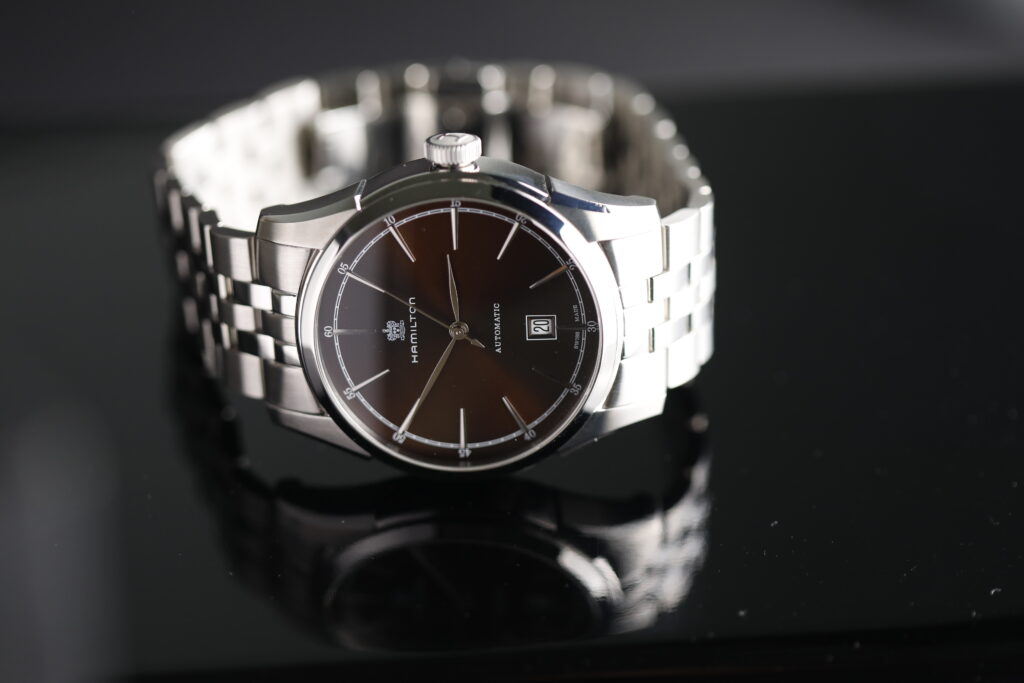 Hamilton Jazzmaster Spirit of Liberty H424151 Automatic, hnědý ciferník, 42 mm