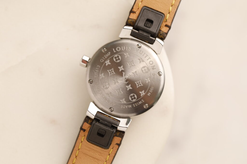 Louis Vuitton Tambour Lovely Cup Q12MP, modrý ciferník, 12 diamantů, quartz, 28 mm