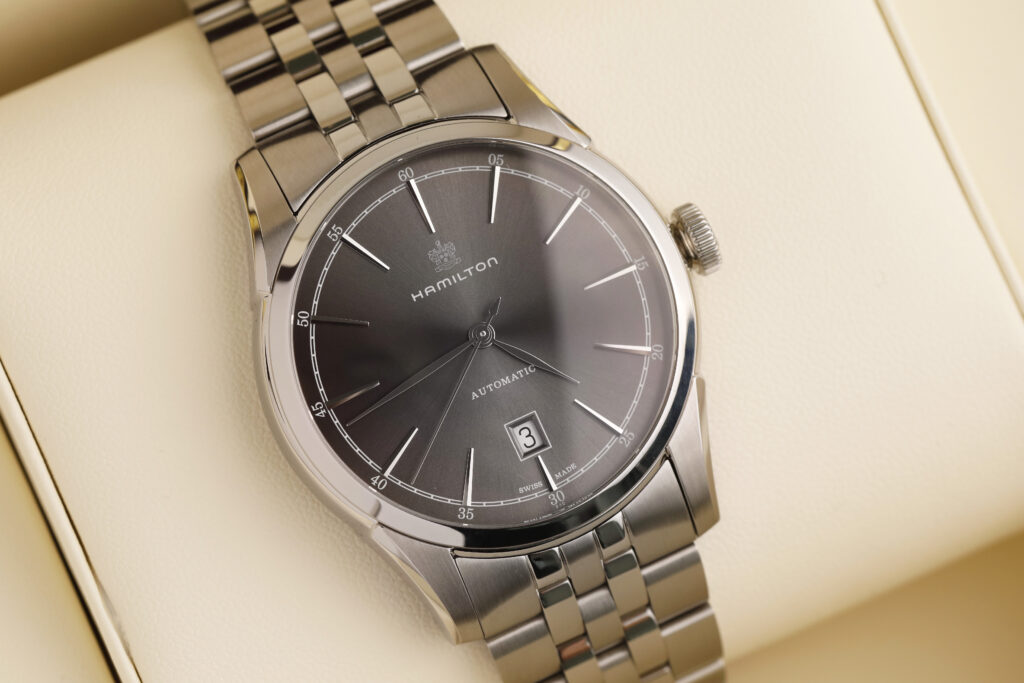 Hamilton Jazzmaster Spirit of Liberty H424151 Automatic, šedý ciferník, 42 mm